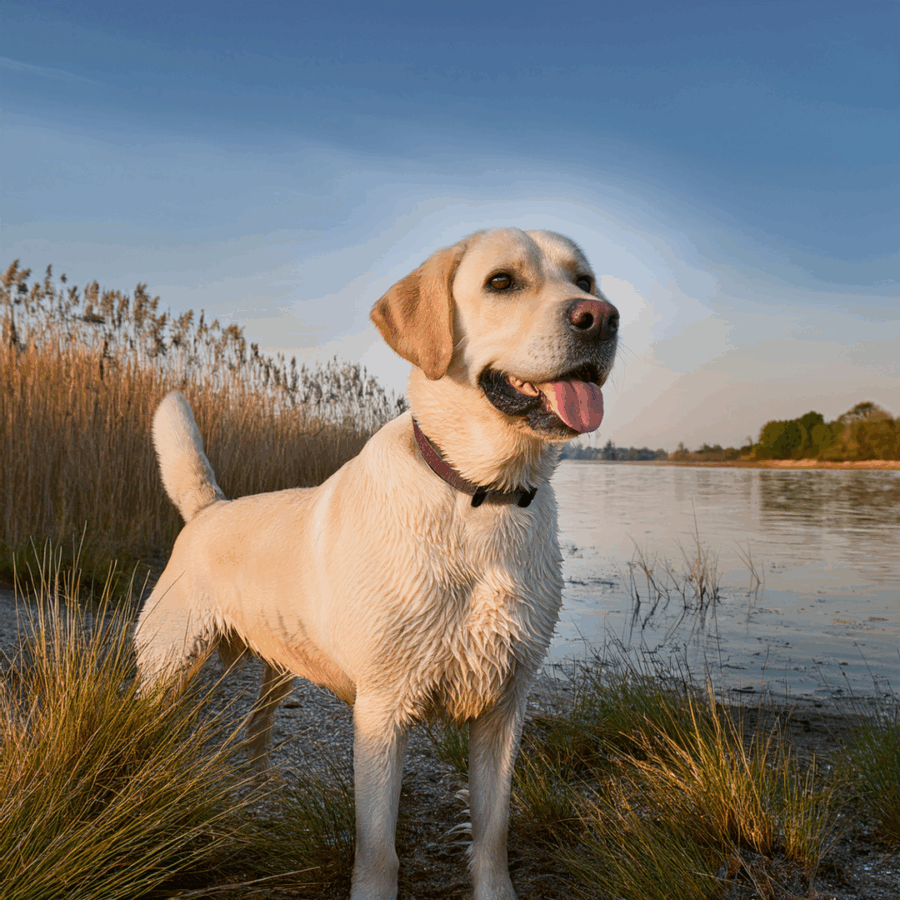 Das Bild dient zur Verdeutlichung der Inhalte und zeigt Beispielhaft einen Apportierhund.